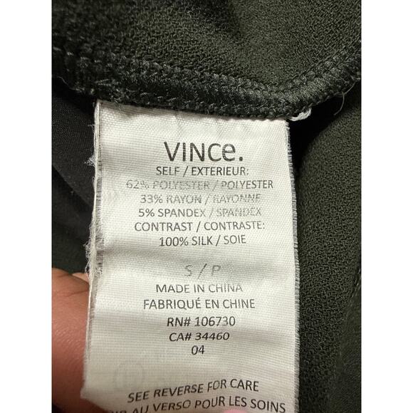 Vince Short Sleeve Shift Dress Women’s Small Olive Green - Picture 8 of 9